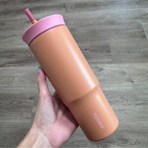 Owala 24 oz Stainless Steel Tumbler Water Bottle Pink Orange Peach Green